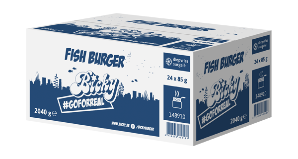Beckers Bicky Fish Burger 24x85g