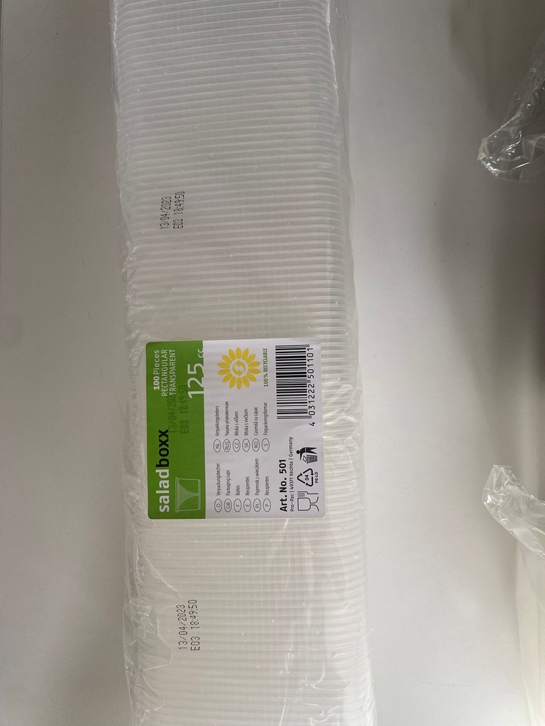 Plastieken Sauspot 125cc 100/st