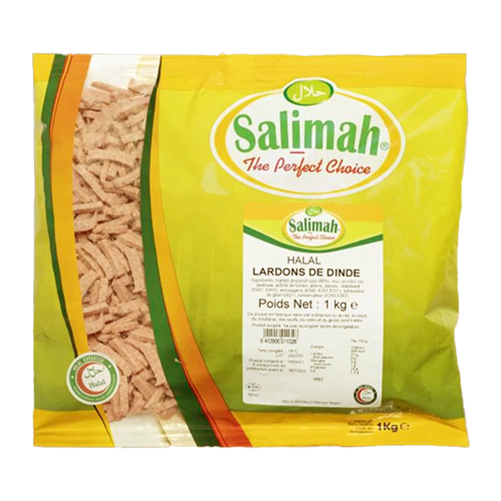 Salimah Lardons de dinde halal fumes 1KG
