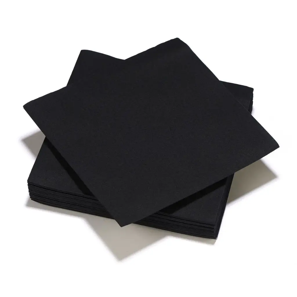 Servet Zwart 40x40 100ST