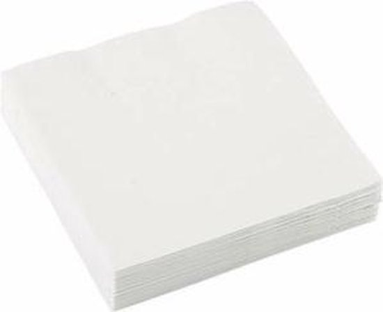 Servet Wit 40x40 100ST