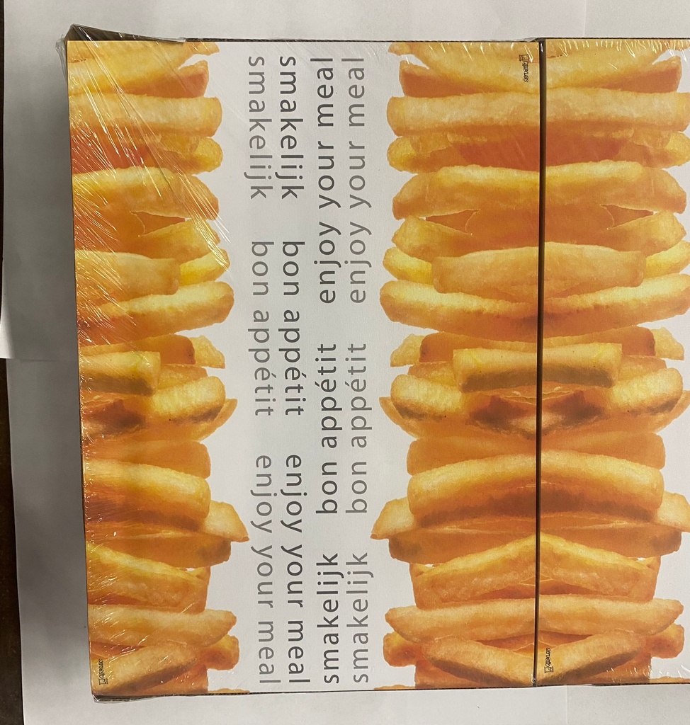 Servietto Placemats A4 Friet Kleur 2x500ST 