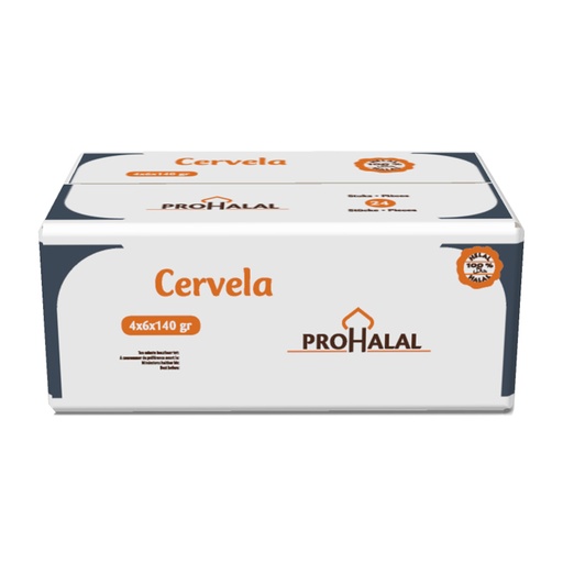 [0167N] Prohalal Cervela 24x140g
