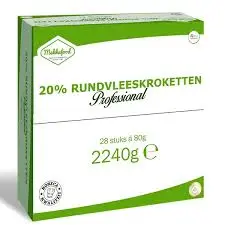 [097045] Mekka Food Rundvleeskroket 28x80gr