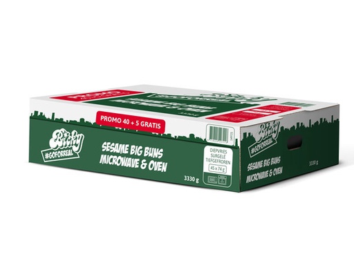 [0519A] Bicky Sesam Big Buns 40 + 5 gratis X 74GR Beckers