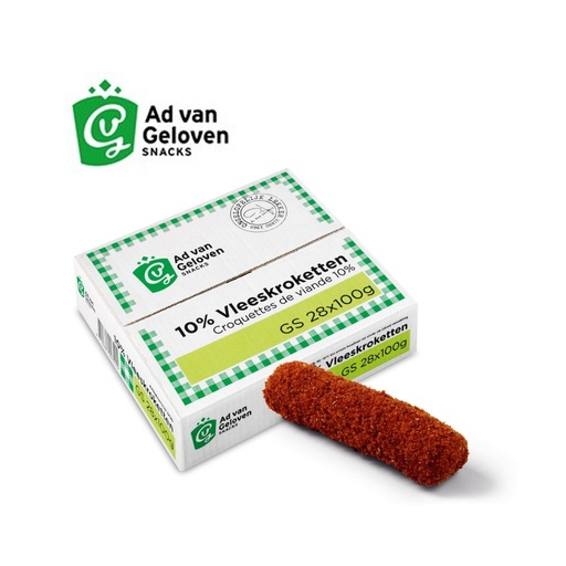 [1200] AVG Mora Vleeskroket 10% - 28x100gr