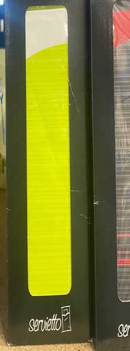 [0190] Servietto Bestekzakken Lime - Wit 100st