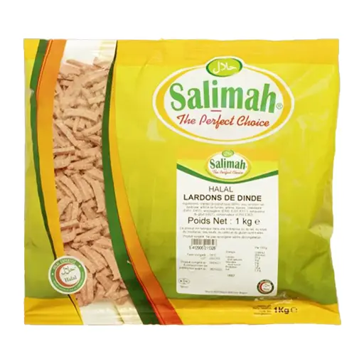 [191248] Salimah Lardons de dinde halal fumes 1KG