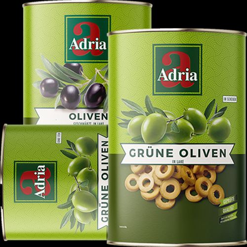 [2252] ADRIA Olijven Groen Schijf 4,25kg