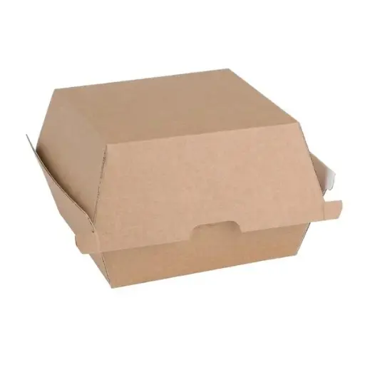 [8606] Hamburgerbox Kraft 11.5x11.5x8cm 100st