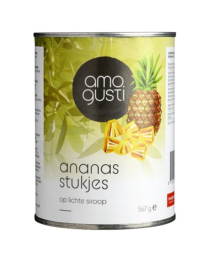 [25000] Amogusti Ananas Stukjes 1/16 cut 567gr 