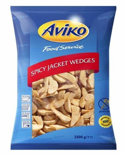 [808996] Aviko Wedges Look+Kruiden 4x2,5kg 