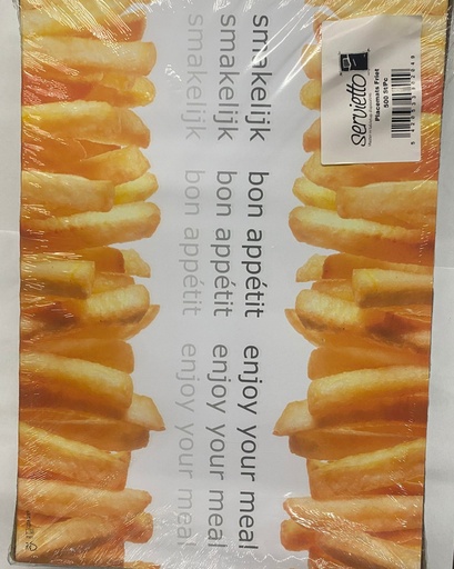 [0638] Servietto Placemats A3 Friet Kleur  500ST