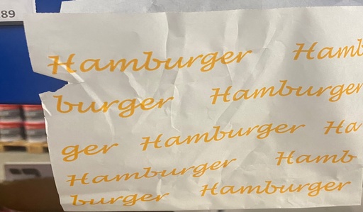 [1005SK] Hamburger Zakken Oranje 16x16 500ST