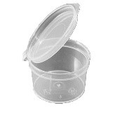 [1552] Plastieken Sauspot+Deksel 60cc 50ST