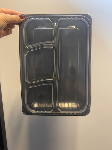 [2042] Microbox Zwart 4VAK+Deksel 50ST