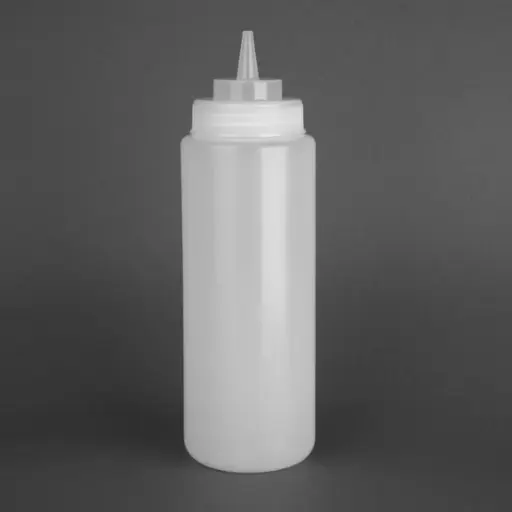 [k657] Knijpfles Transparant 34cl