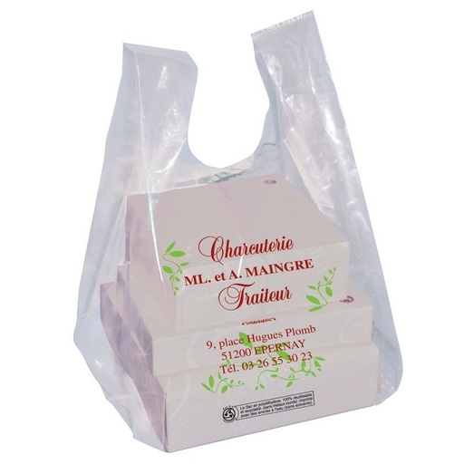 [0283SK] Hemddraagtas Pizza 40+30*65cm 500ST